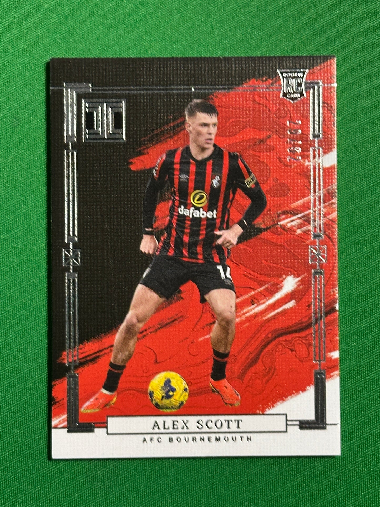 Alex Scott Rookie 29/62 - Bournemouth - Panini Impeccable 2023/24 Front