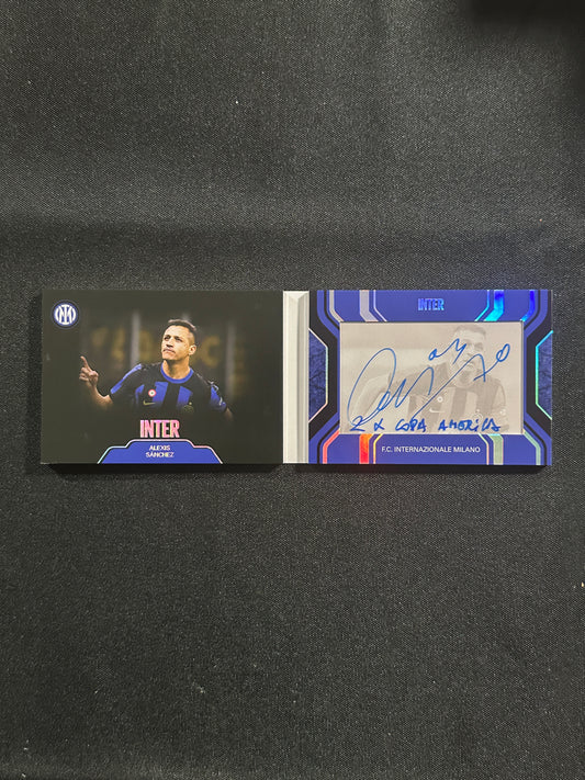 Alexis Sanchez Autograph Booklet 17/20 - DAKA Inter Milan 2024/25