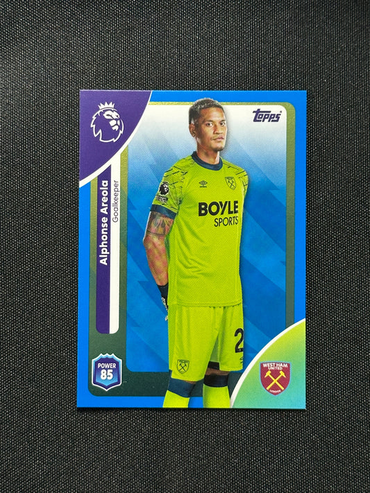 Alphonse Areloa Blue Parallel Base - Topps Premier League 2026