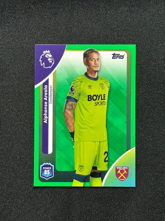 Alphonse Areloa Green Parallel Base - Topps Premier League 2026