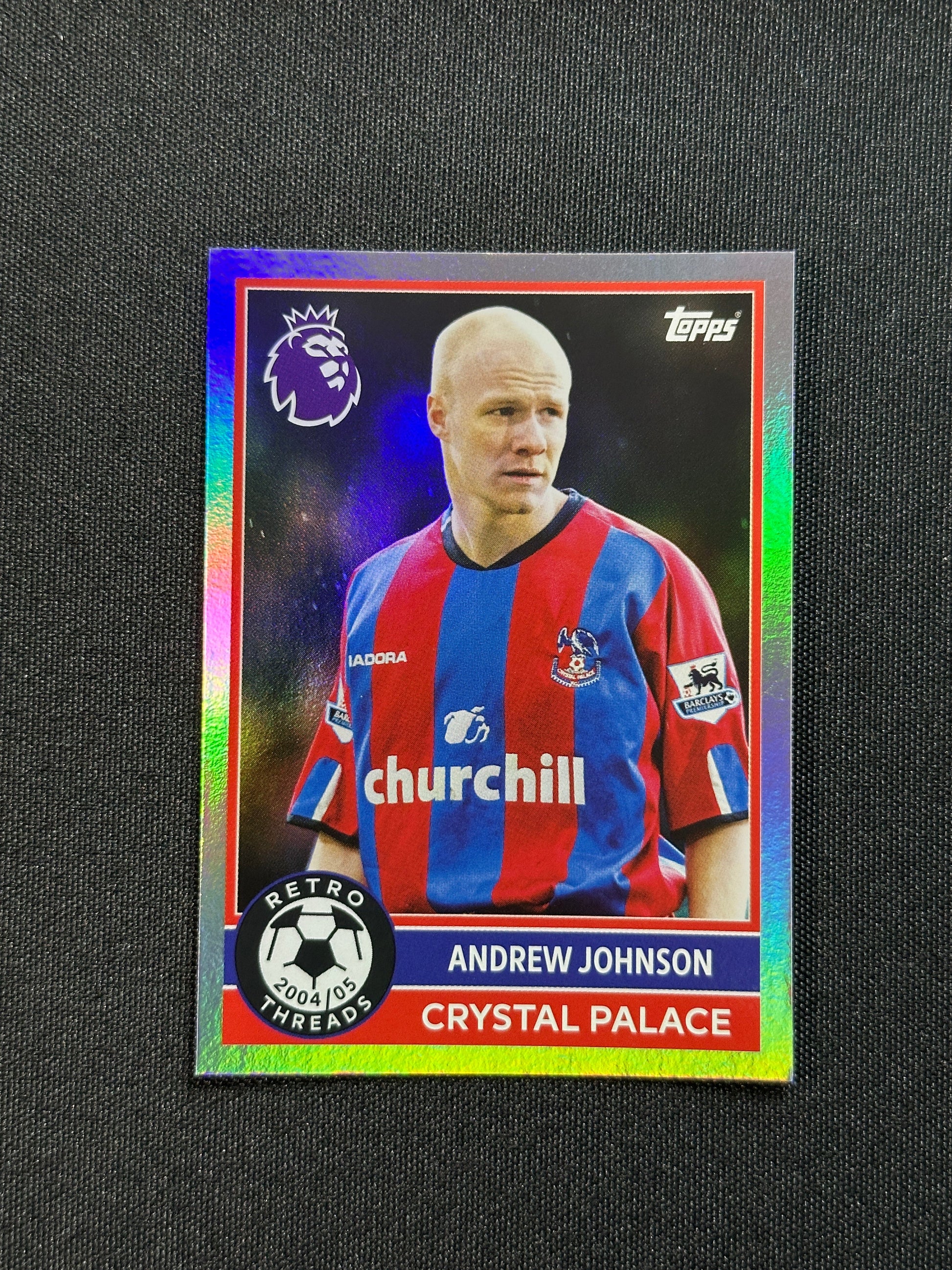 Andrew Johnson Crystal Palace Retro Threads - Topps Premier League 2026