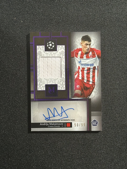 Andrija Maksimovic Autograph 50/99 - Topps UCC Museum 2024/25