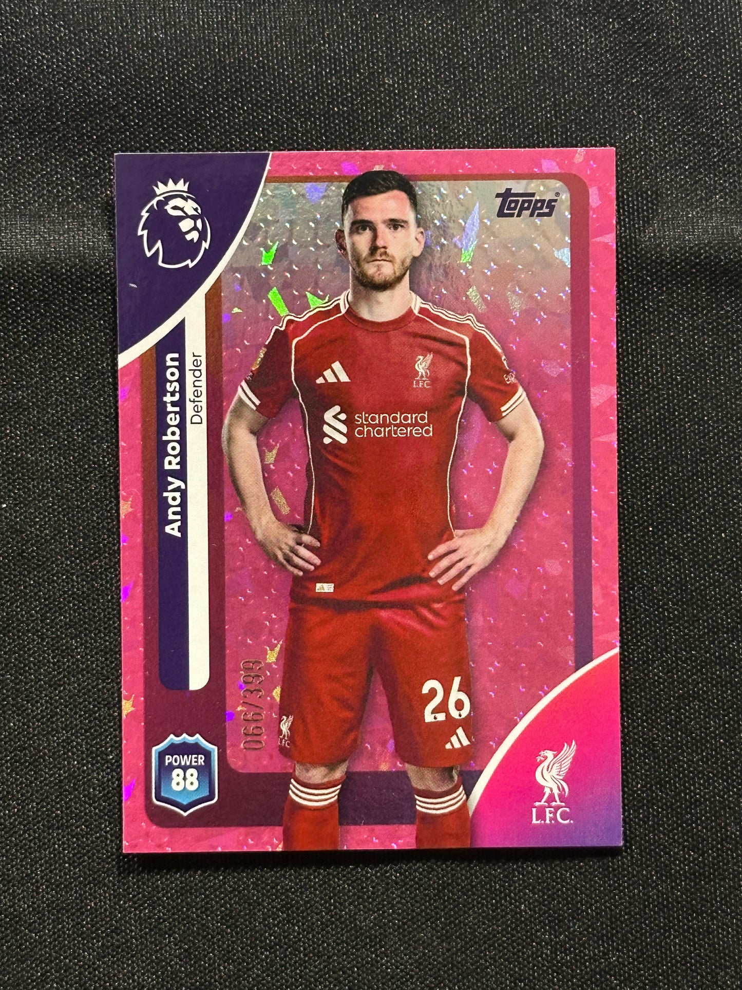 Andy Robertson Numbered Parallel 066/399 - Topps Premier League 2026
