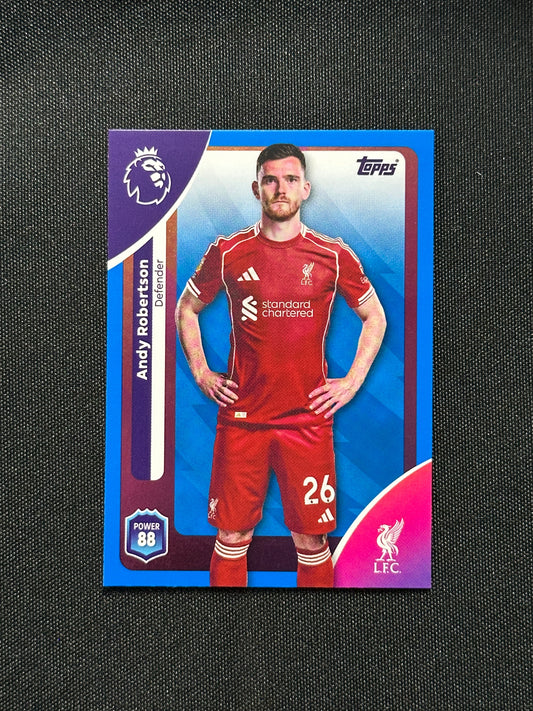 Andy Robertson Blue Parallel Base - Topps Premier League 2026