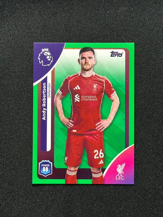 Andy Robertson Green Parallel Base - Topps Premier League 2026