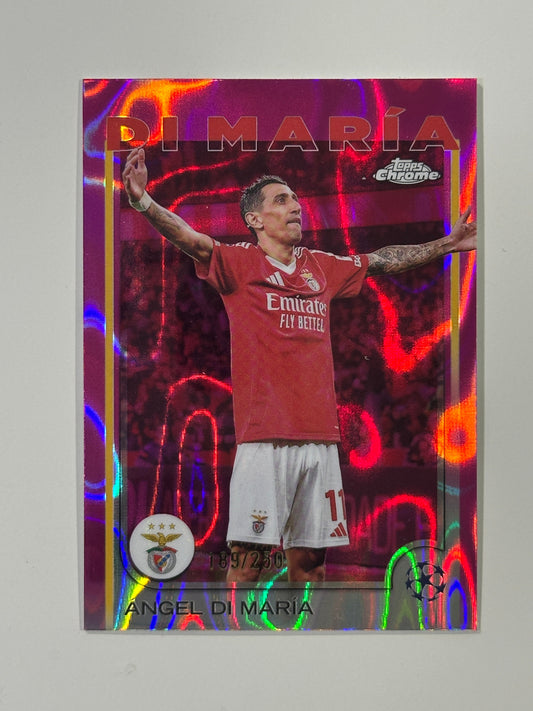 Angel Di Maria Numbered Parallel 189/250 - Topps Chrome 2024/25
