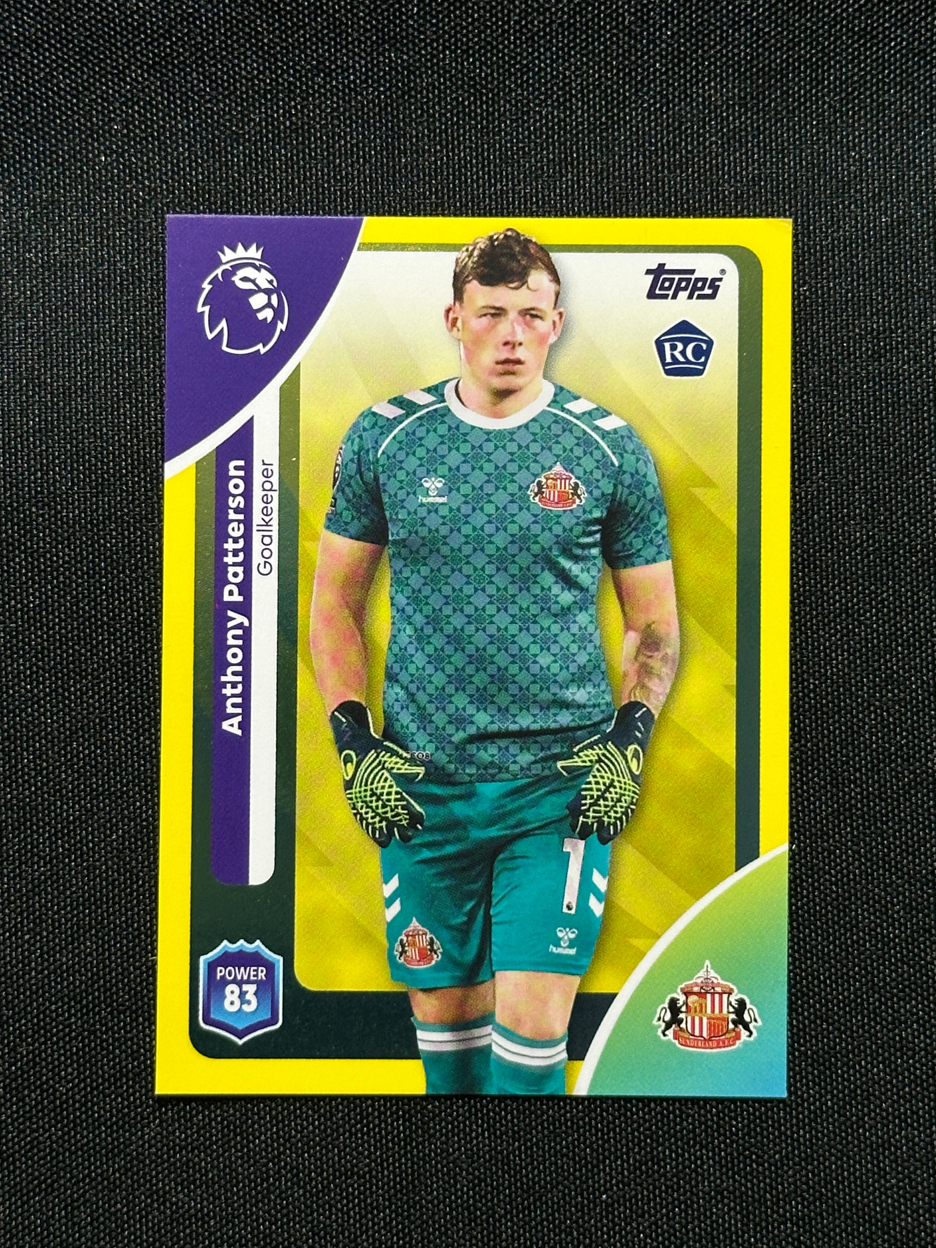 Anthony Patterson Yellow Parallel Base - Topps Premier League 2026 ...