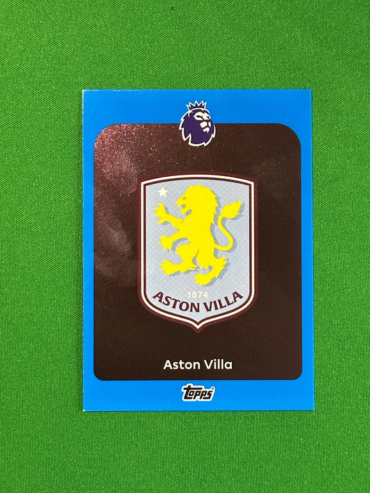 Aston Villa Badge Blue Parallel Base - Topps Premier League 2026