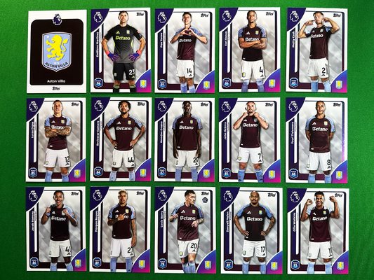 Aston Villa Full Base Set - Topps Premier League 2026