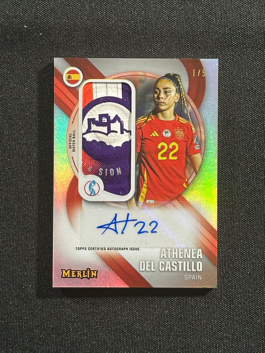 Athena Del Castillo Autograph 1/5 - Topps Merlin Women's EURO 2025
