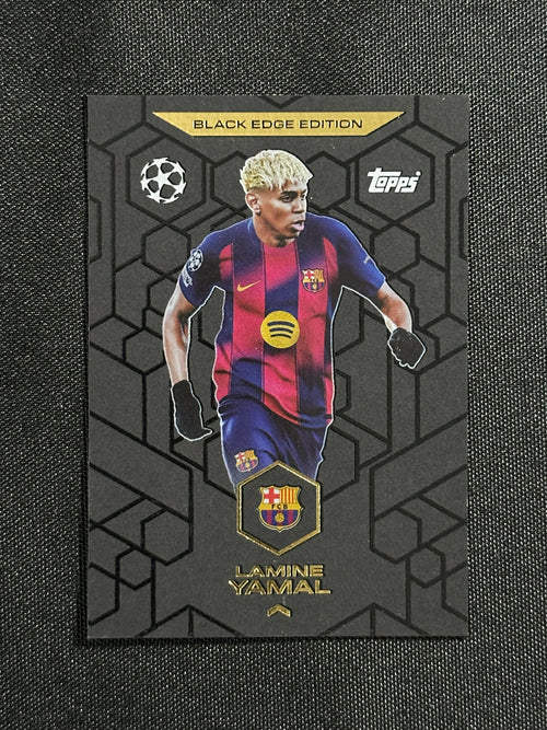 BE 3 Lamine Yamal Barcelona Black Edge Edition - Topps Match Attax 2025/26