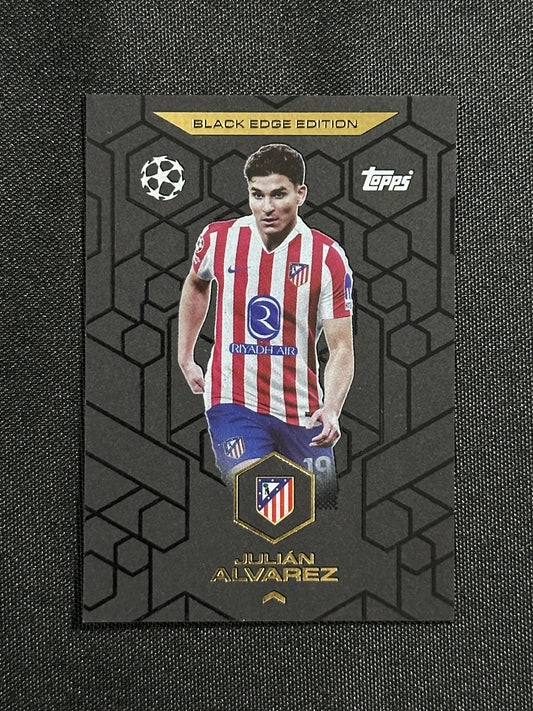 BE 5 Julián Alvarez Atletico Madrid Black Edge Edition - Topps Match Attax 2025/26