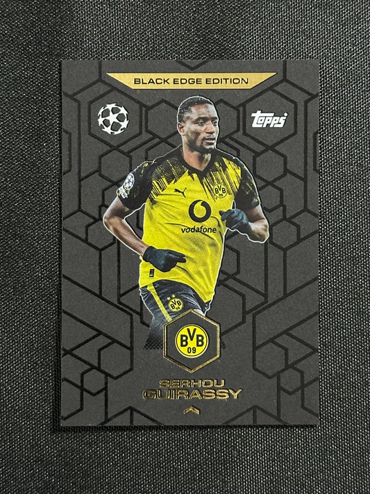 BE 7 Seriou Guirassy Borussia Dortmund Black Edge Edition - Topps Match Attax 2025/26