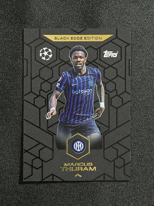 BE 9 Marcus Thuram Inter Milan Black Edge Edition - Topps Match Attax 2025/26