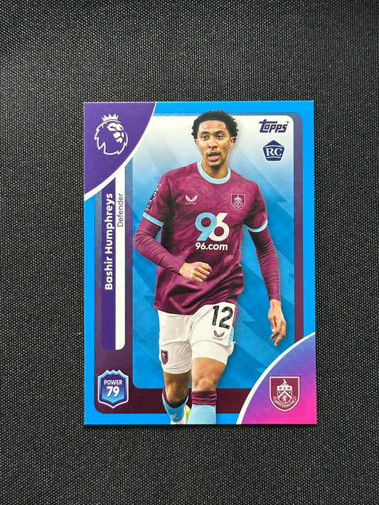 Bashir Humphreys Blue Parallel Base - Topps Premier League 2026