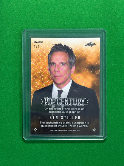 Ben Stiller Autograph 1/1 - Leaf Pop Century 2025