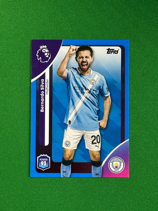 Bernardo Silva Blue Parallel Base - Topps Premier League 2026