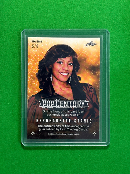 Bernnadette Stanis Autograph 5/8 - Leaf Pop Century 2025