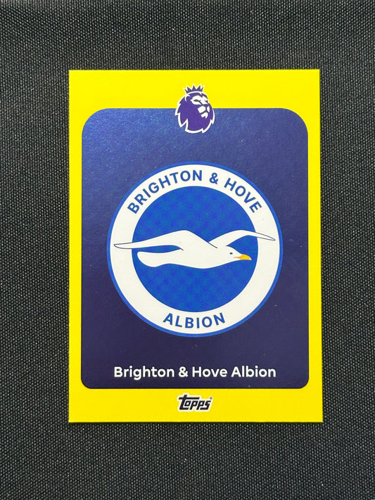 Brighton & Hove Albion Badge Yellow Parallel Base - Topps Premier League 2026