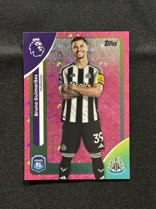 Bruno Guimaraes Numbered Parallel 178/199 - Topps Premier League 2026