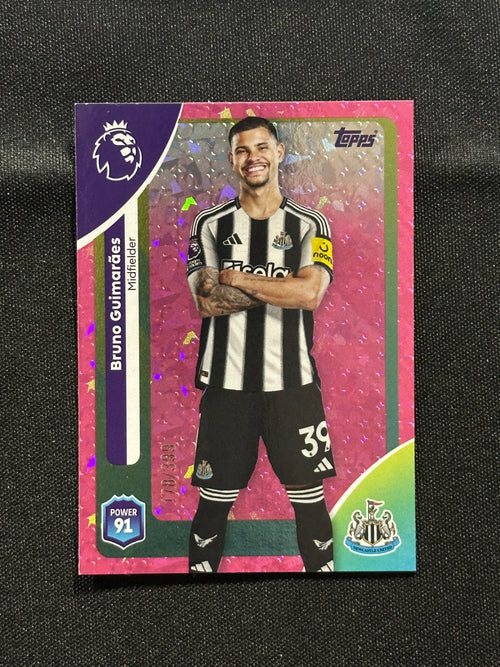 Bruno Guimaraes Numbered Parallel 178/199 - Topps Premier League 2026