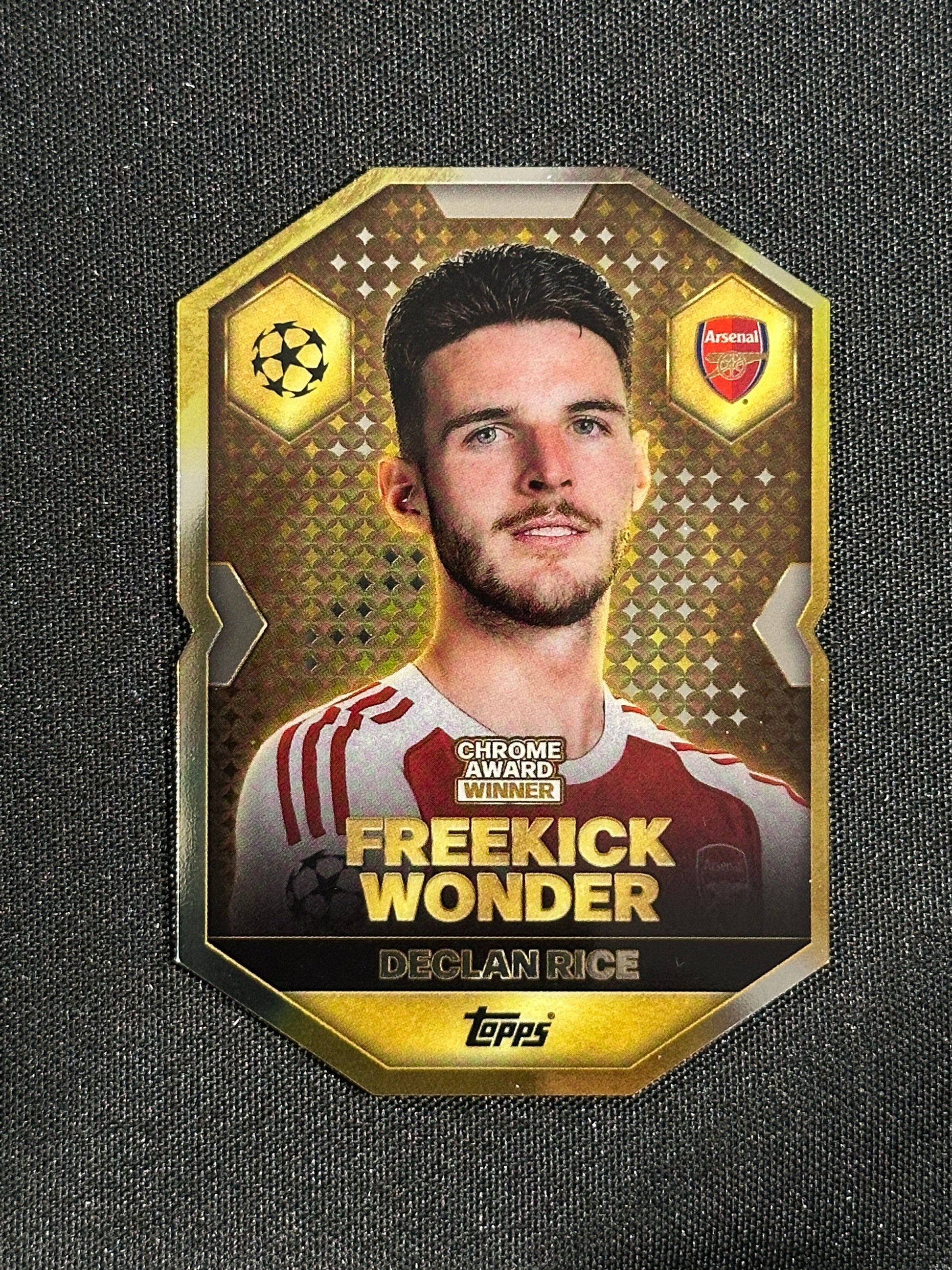 CA 14 Declan Rice Arsenal Chrome Shield - Topps Match Attax 2025/26