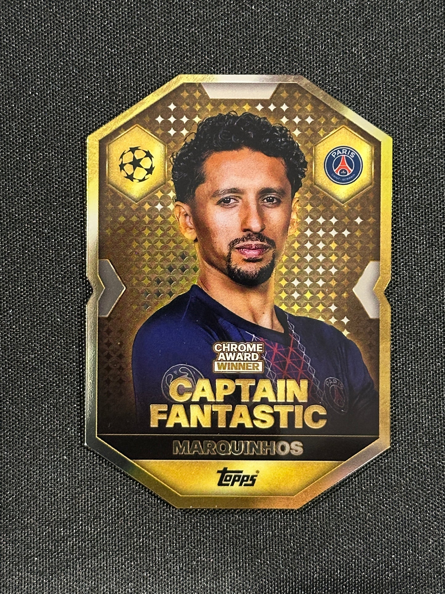 CA 18 Marquinhos PSG Chrome Shield - Topps Match Attax 2025/26
