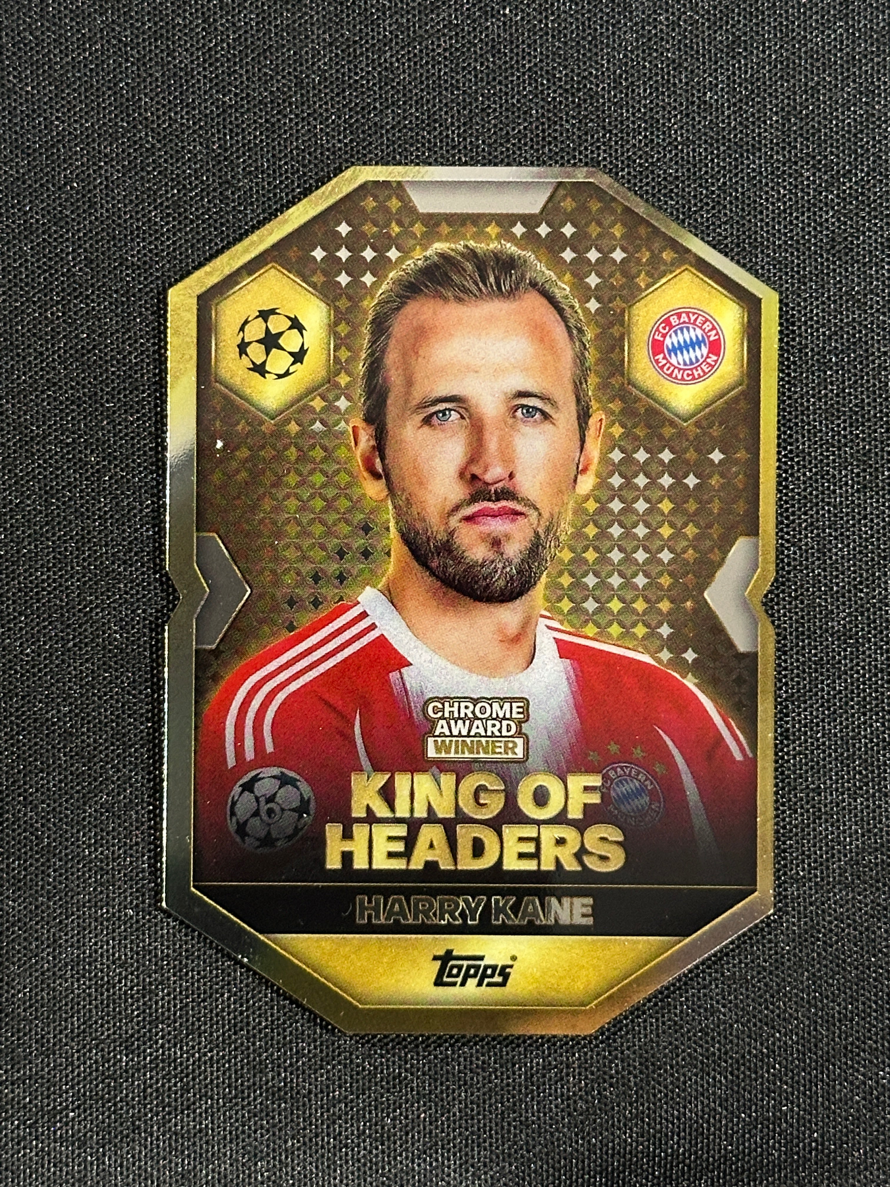 CA 7 Harry Kane Bayern München Chrome Shield - Topps Match Attax