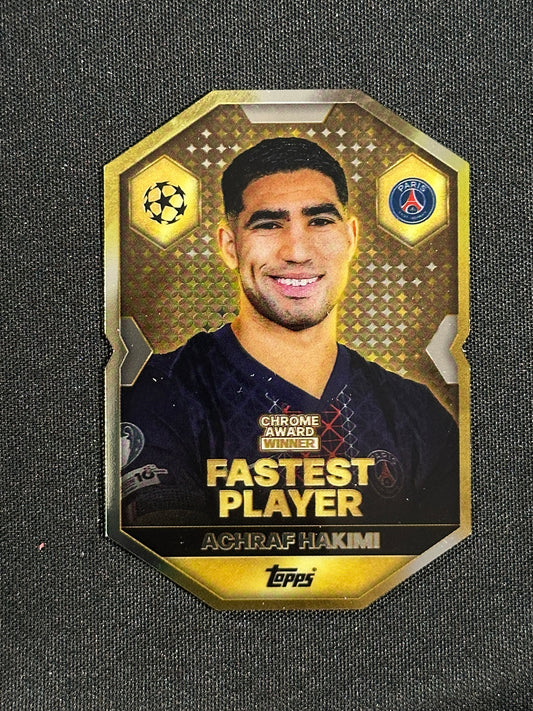 CA 8 Achraf Hakimi PSG Chrome Shield - Topps Match Attax 2025/26