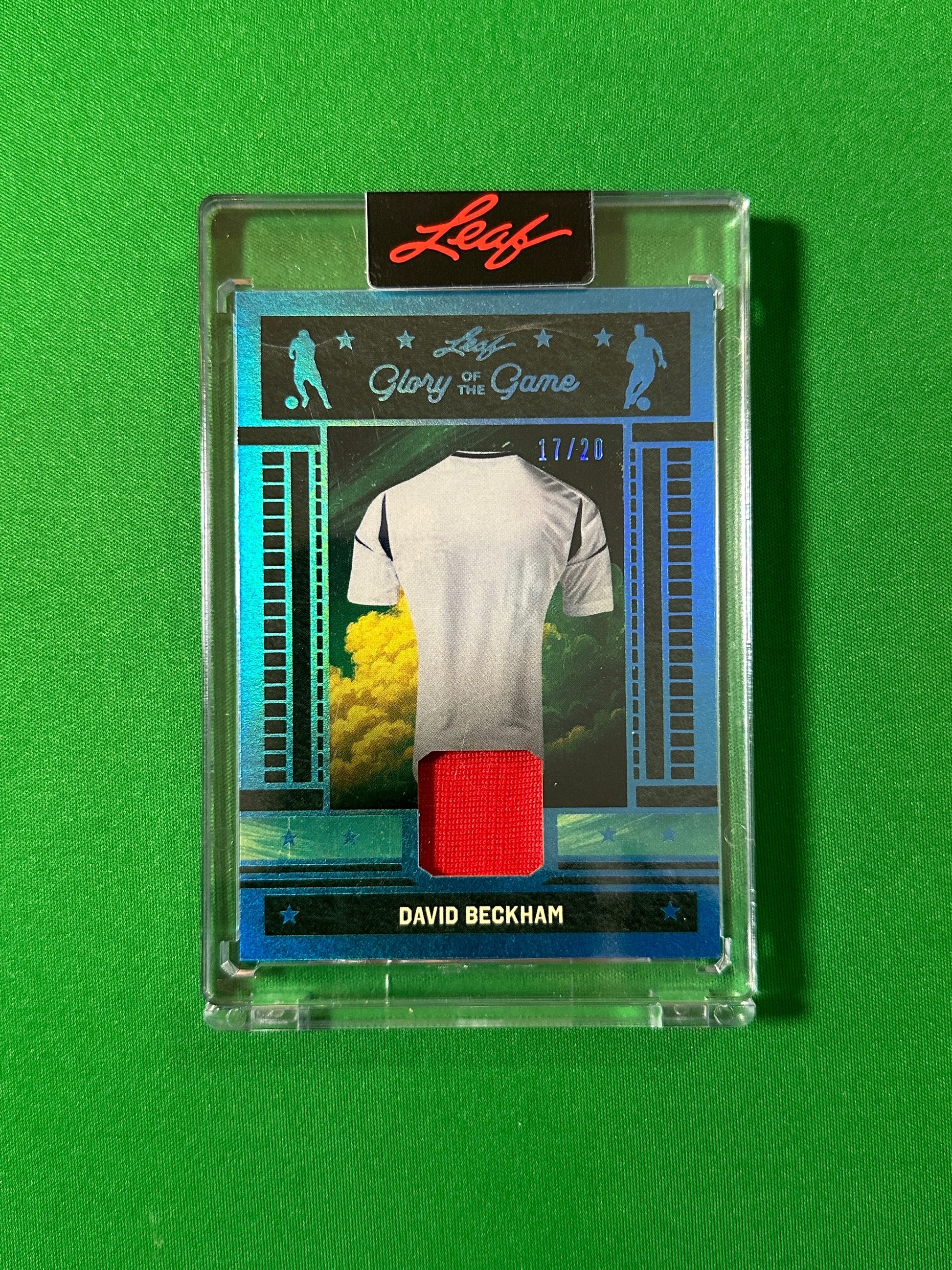 David Beckham Relic 17/20 England Leaf Glory of the Game 2026 football card Front