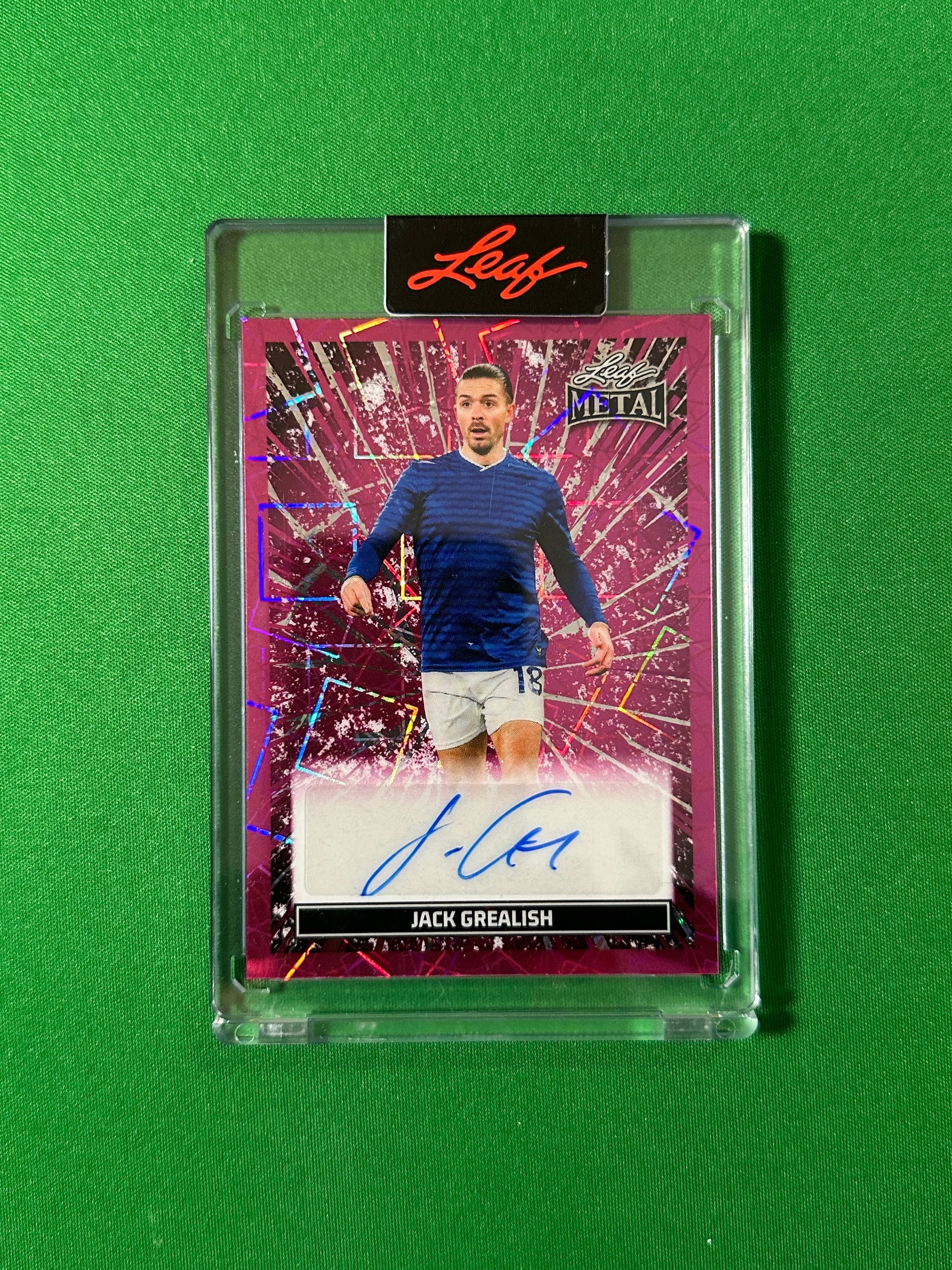 Jack Grealish Autograph 4/5 England Leaf Glory of the Game 2026 football card Front