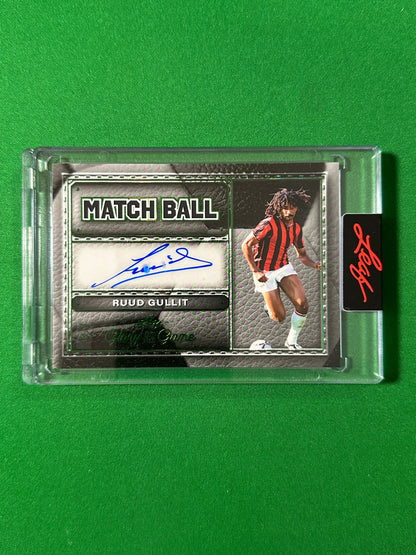 Ruud Gullit Autograph 5/7 AC Milan Leaf Glory of the Game 2026 football card Front