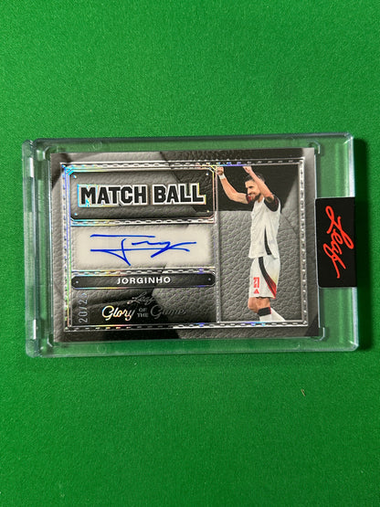 Jorginho Autograph 20/25 Italy Leaf Glory of the Game 2026 football card Front