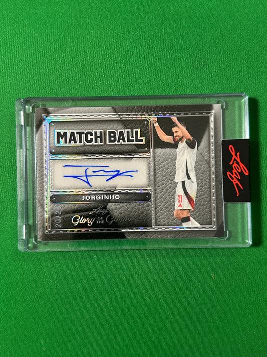 Jorginho Autograph 20/25 Italy Leaf Glory of the Game 2026 football card Front
