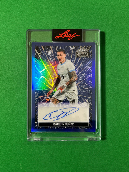 Darwin Núñez Autograph 5/6 Uruguay Leaf Glory of the Game 2026 football card Front