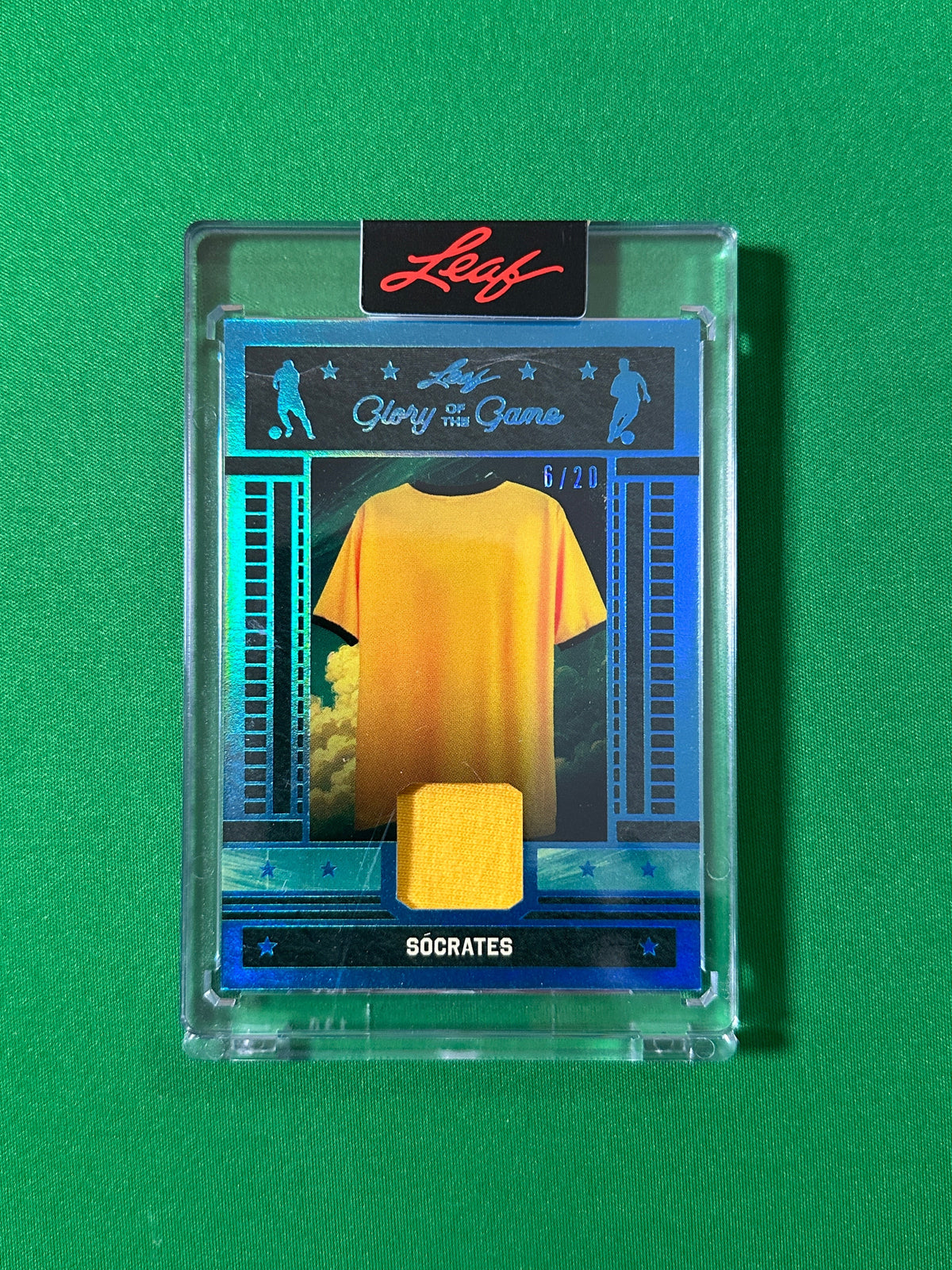 Socratis Relic 6/20 Greece Leaf Glory of the Game 2026 football card Front
