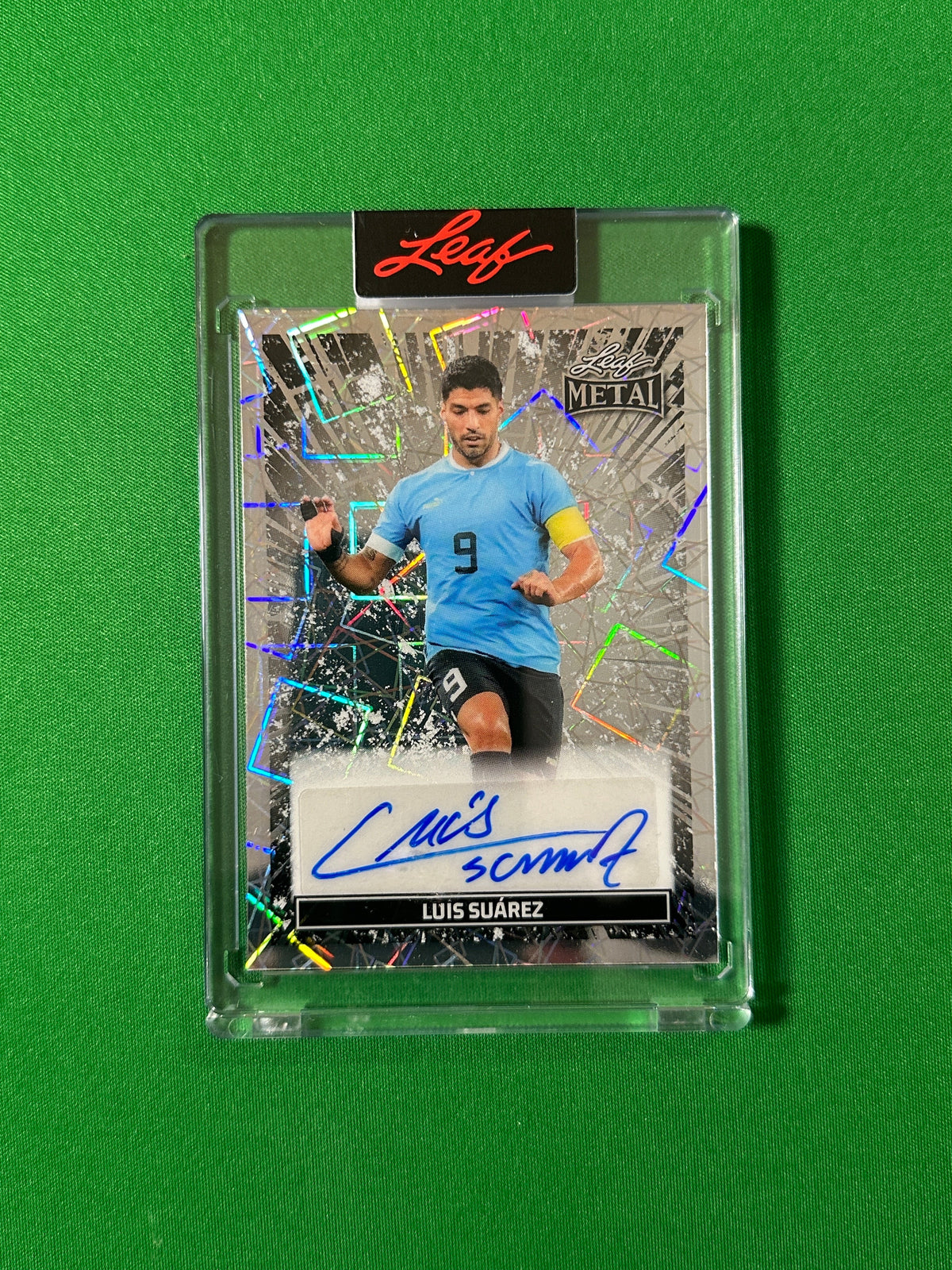 Luis Suárez Autograph 4/10 Uruguay Leaf Glory of the Game 2026 football card Front