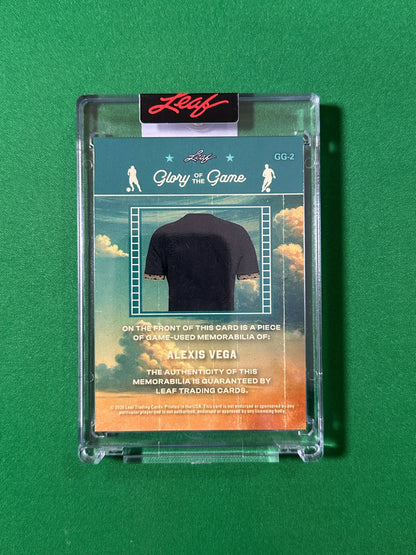 Alexis Vega Relic 15/20 Mexico Leaf Glory of the Game 2026 football card back