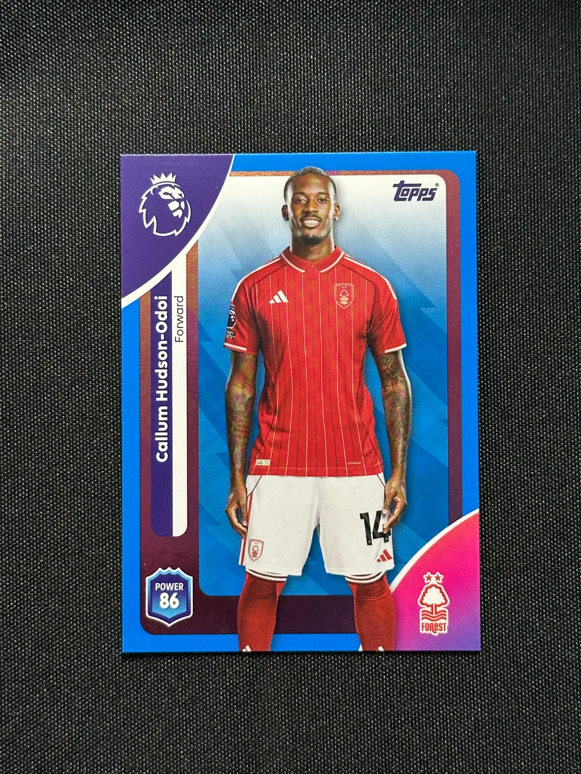 Callum Hudson-Odai Blue Parallel Base - Topps Premier League 2026