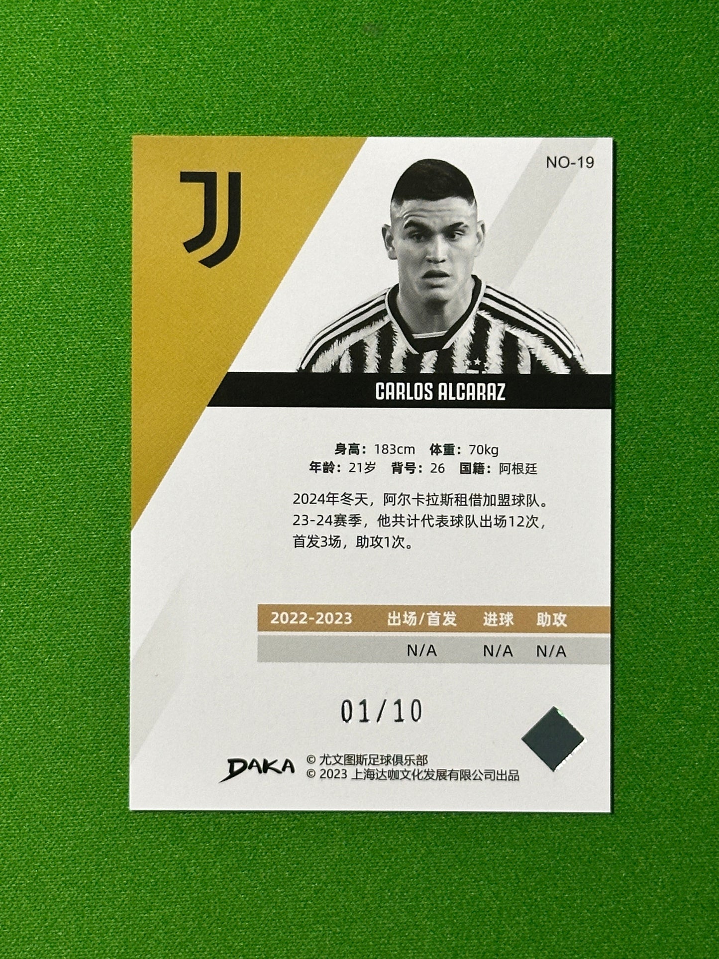 Carlos Alcaraz 01/10 - DAKA Juventus 2023-24