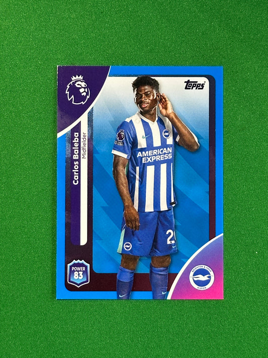 Carlos Baleba Blue Parallel Base - Topps Premier League 2026