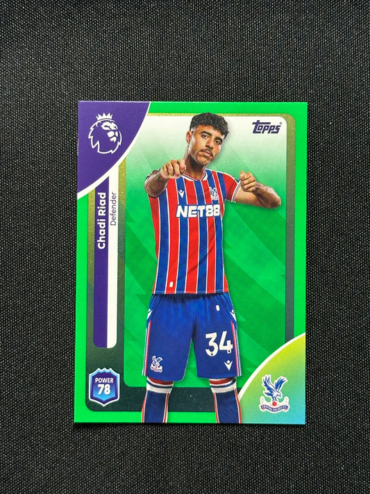 Chadi Riad Green Parallel Base - Topps Premier League 2026