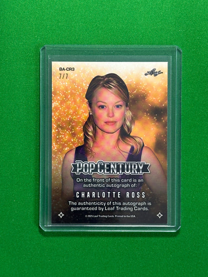 Charlotte Ross Autograph 7/7 - Leaf Pop Century 2025
