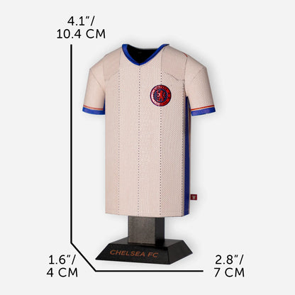 Chelsea 24/25 metal away shirt with measurements in centimetres.