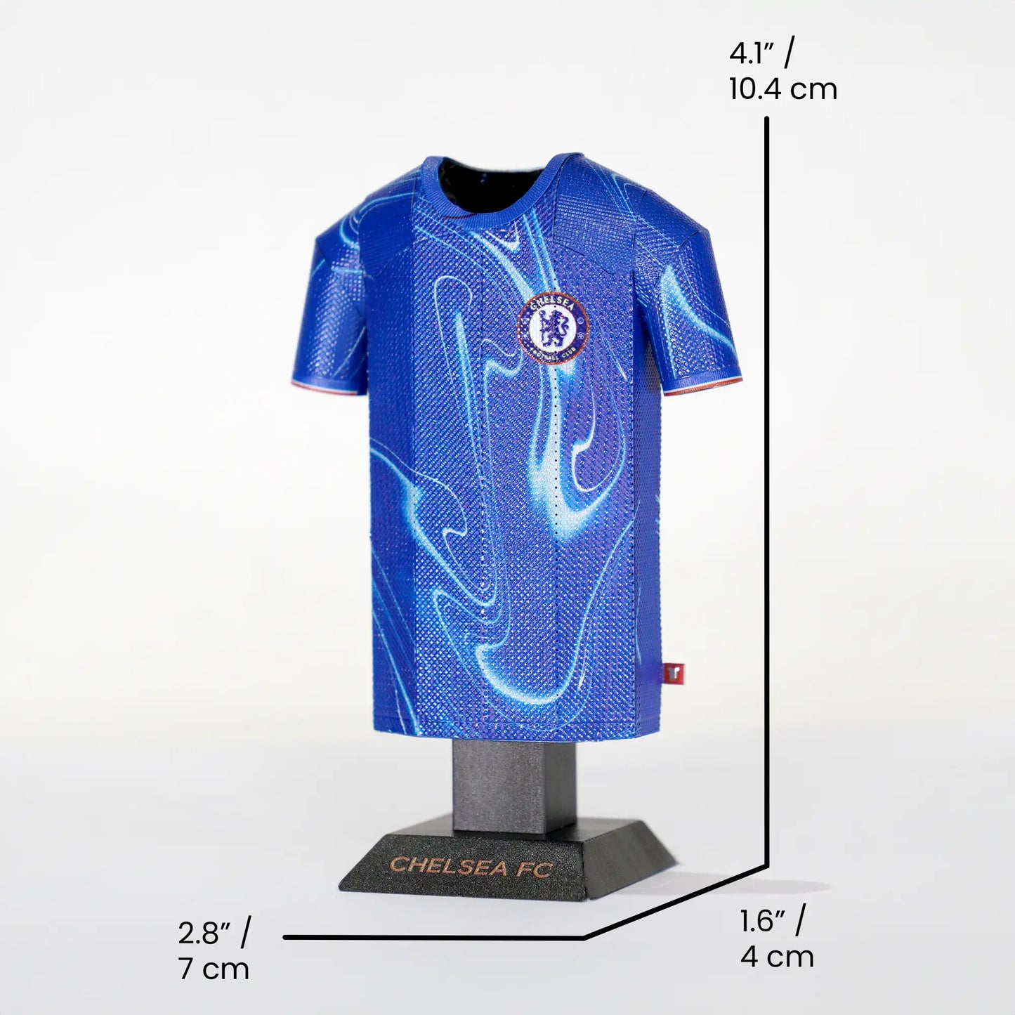 Chelsea 24/25 Home Shirt Collectible showing measurements in centimetres