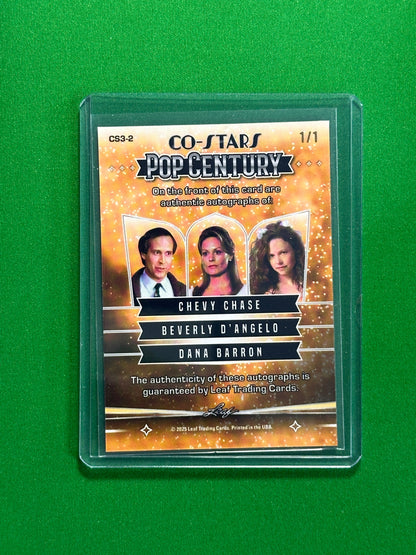 Chevy Chase & Beverly D'Angelo & Dana Barron Autograph 1/1 - Leaf Pop Century 2025
