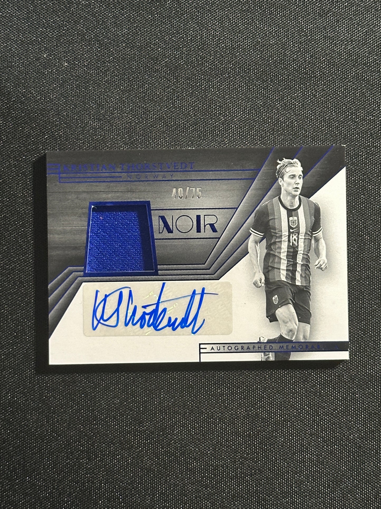 Christian Thorstvedt Autograph 40/75 - Panini Noir 2024/25