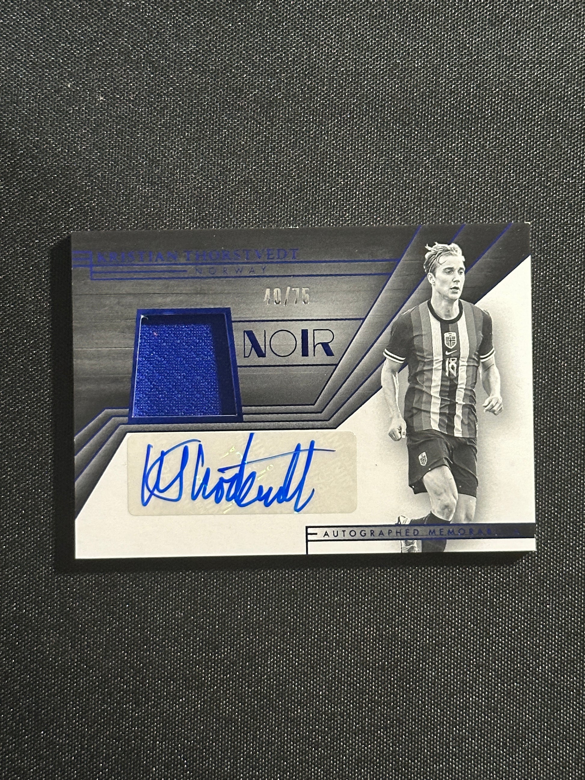 Christian Thorstvedt Autograph 40/75 - Panini Noir 2024/25