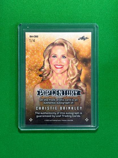 Christine Brinkley Autograph 1/4 - Leaf Pop Century 2025