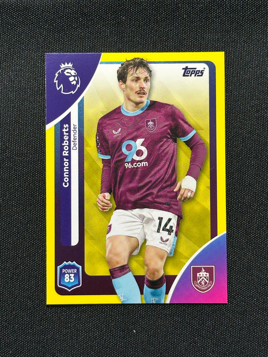 Connor Roberts Yellow Parallel Base - Topps Premier League 2026